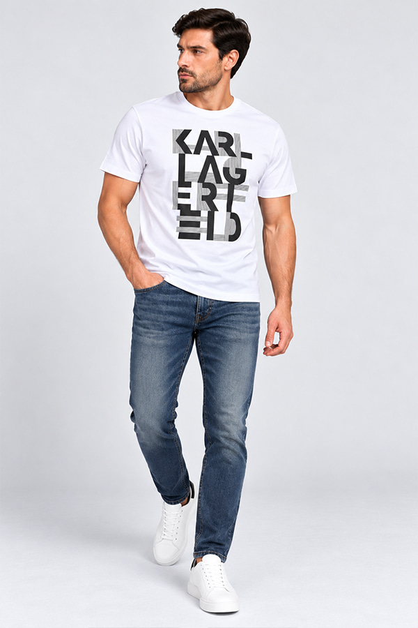 ΜΠΛΟΥΖΑ T-SHIRT KARL LAGERFELD - 10 ΛΕΥΚΟ